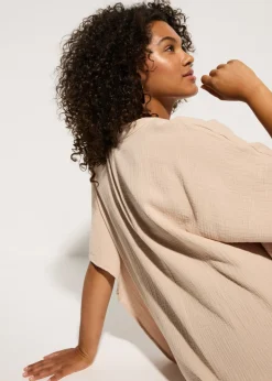Túnica de playa de muselina vaporosa Mujer Ropa De Playa|Vestidos
