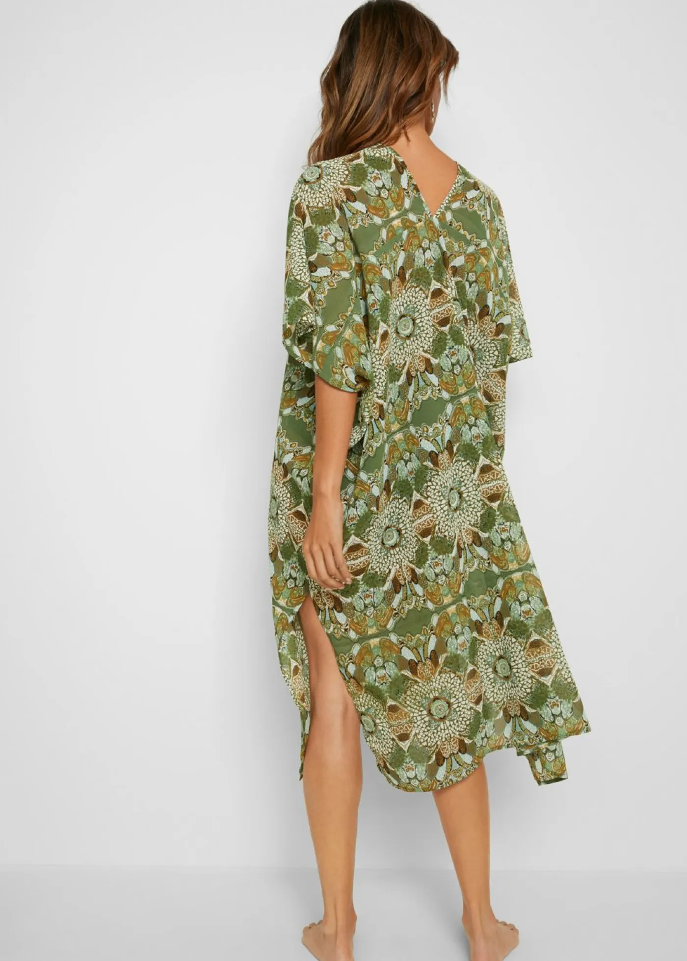 Sale Túnica de playa oversize de gasa ligera Mujer Ropa De Playa|Vestidos