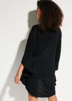 Outlet Túnica de playa transparente de viscosa Mujer Ropa De Playa|Vestidos