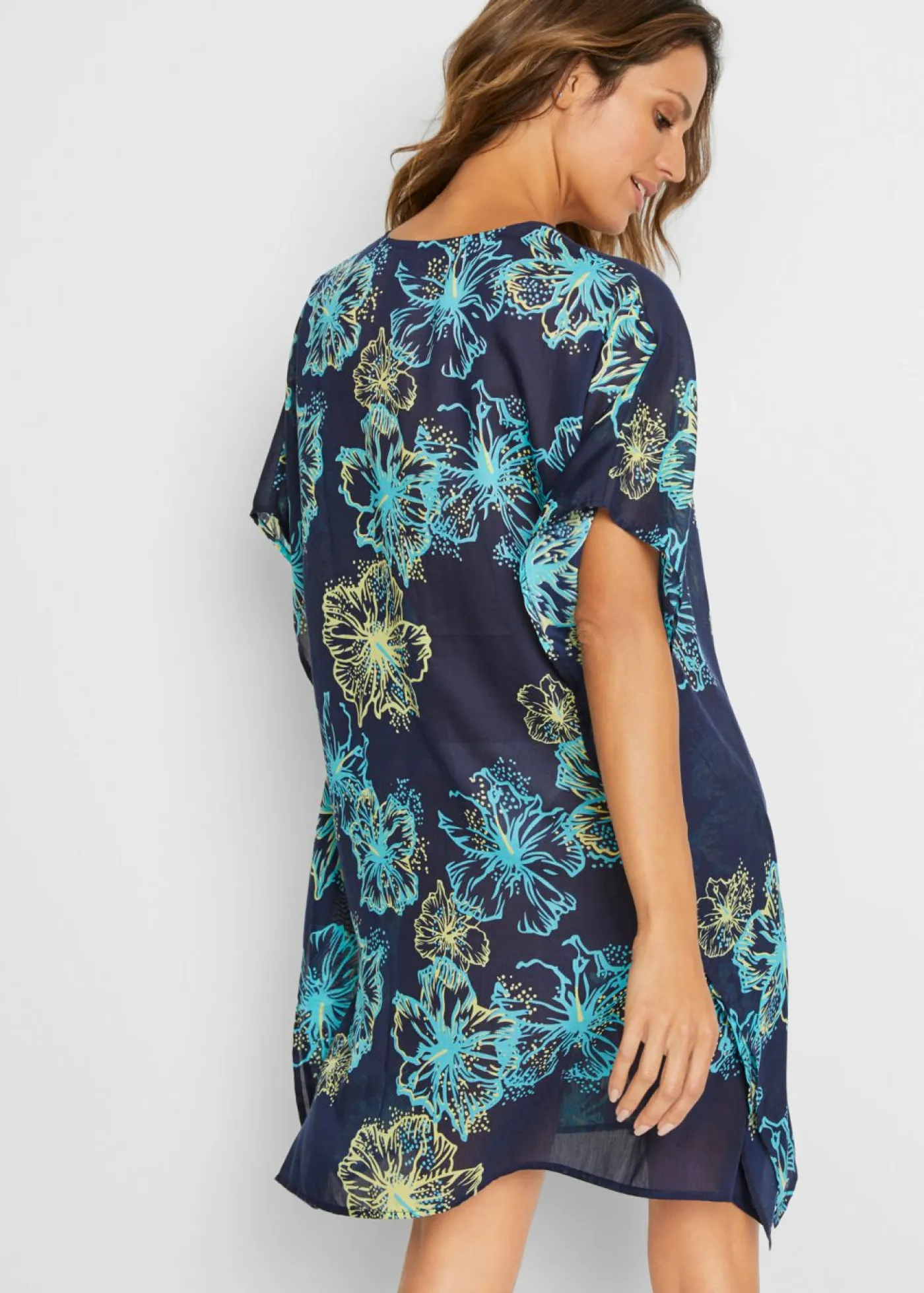 Discount Túnica de playa transparente con escote en V Mujer Ropa De Playa|Vestidos