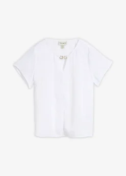 Túnica de satén fino Mujer Camisas Y Blusas|Novedades