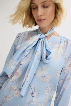 Online Túnica de satén fino Mujer Camisas Y Blusas