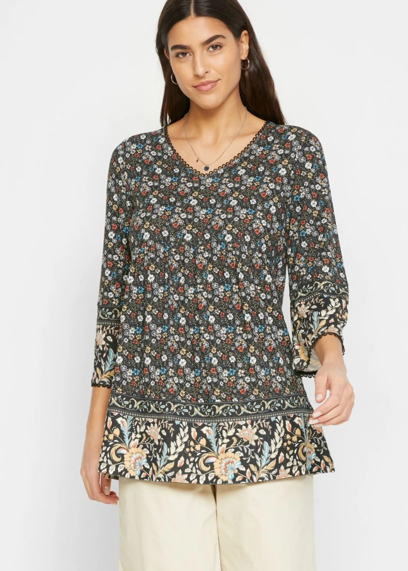 Sale Túnica de viscosa sostenible Mujer Camisas Y Blusas