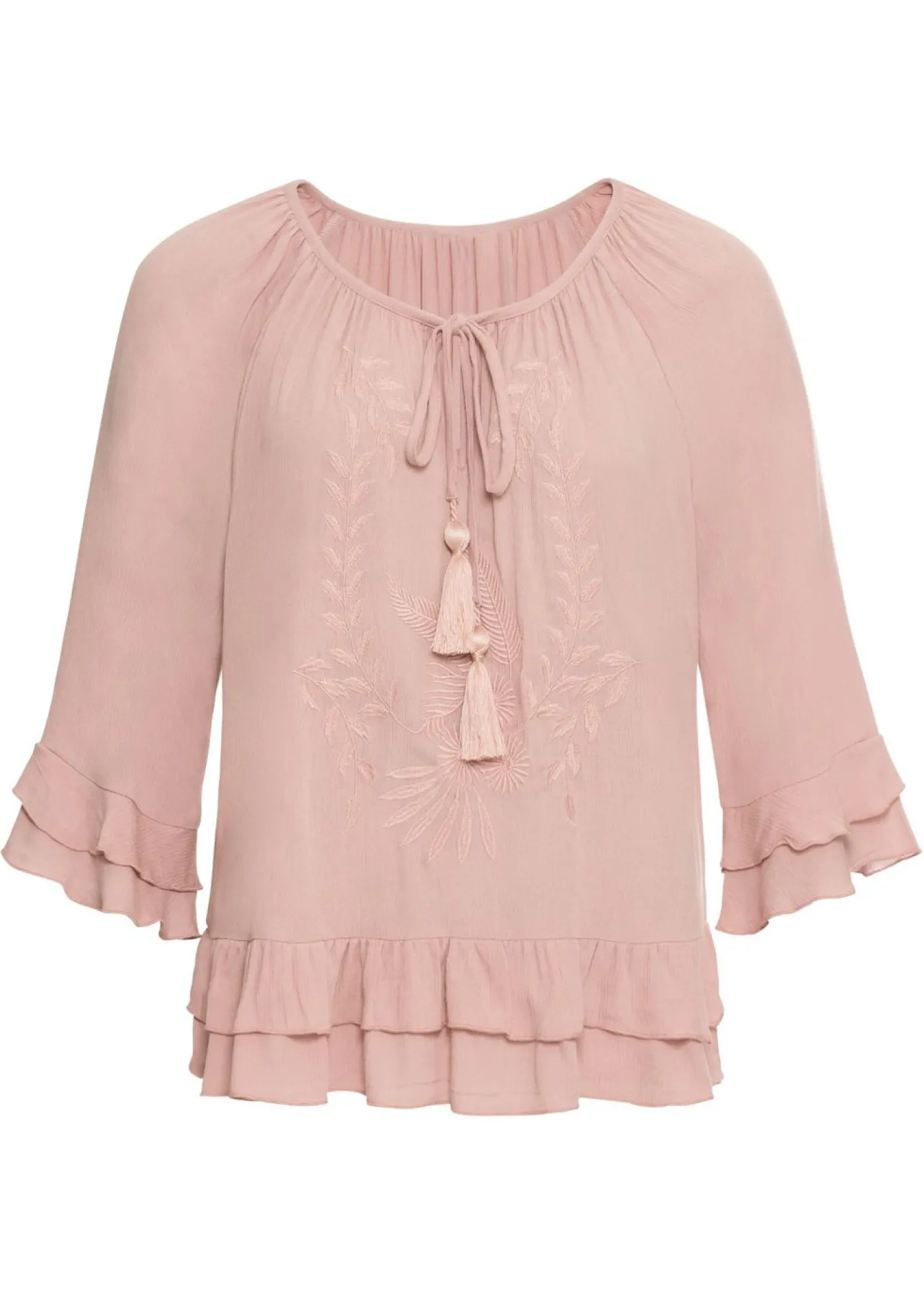Túnica de viscosa suave Mujer Camisas Y Blusas