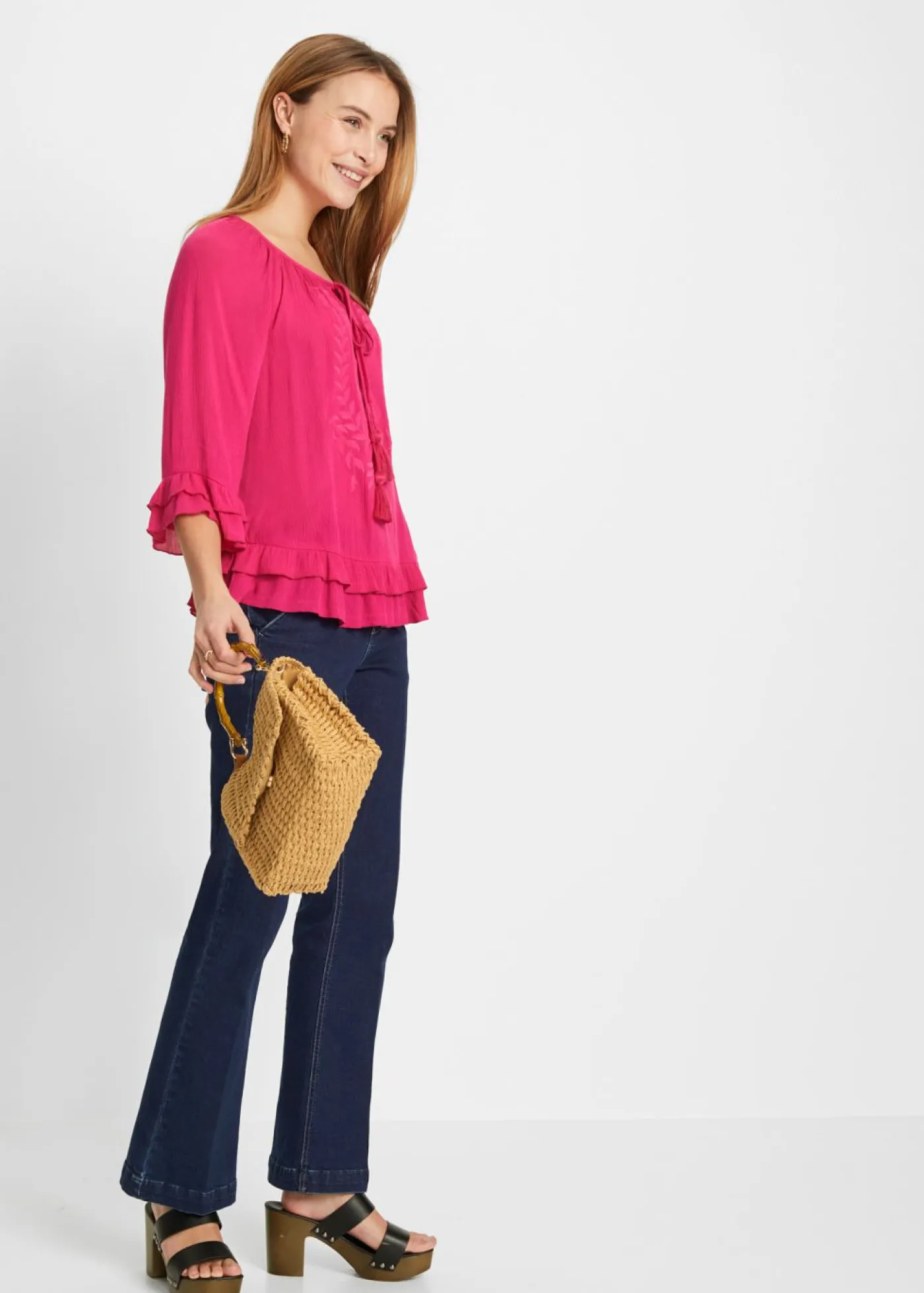 Hot Túnica de viscosa suave Mujer Camisas Y Blusas