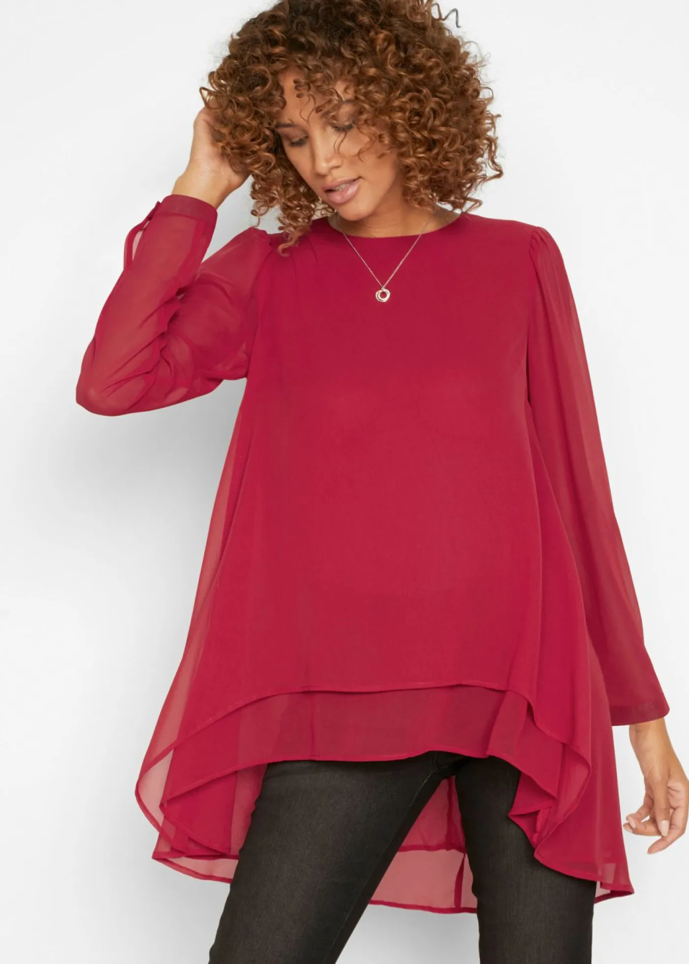 Clearance Túnica larga asimétrica Mujer Camisas Y Blusas