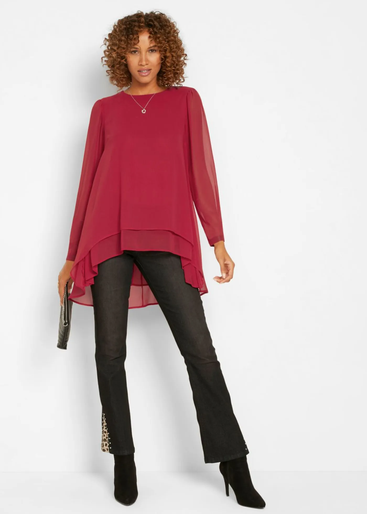 Clearance Túnica larga asimétrica Mujer Camisas Y Blusas
