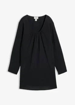 Clearance Túnica larga de algodón Mujer Camisas Y Blusas|Novedades