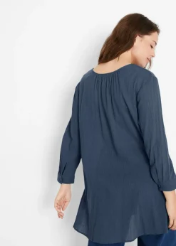 Sale Túnica larga de algodón Mujer Camisas Y Blusas|Novedades