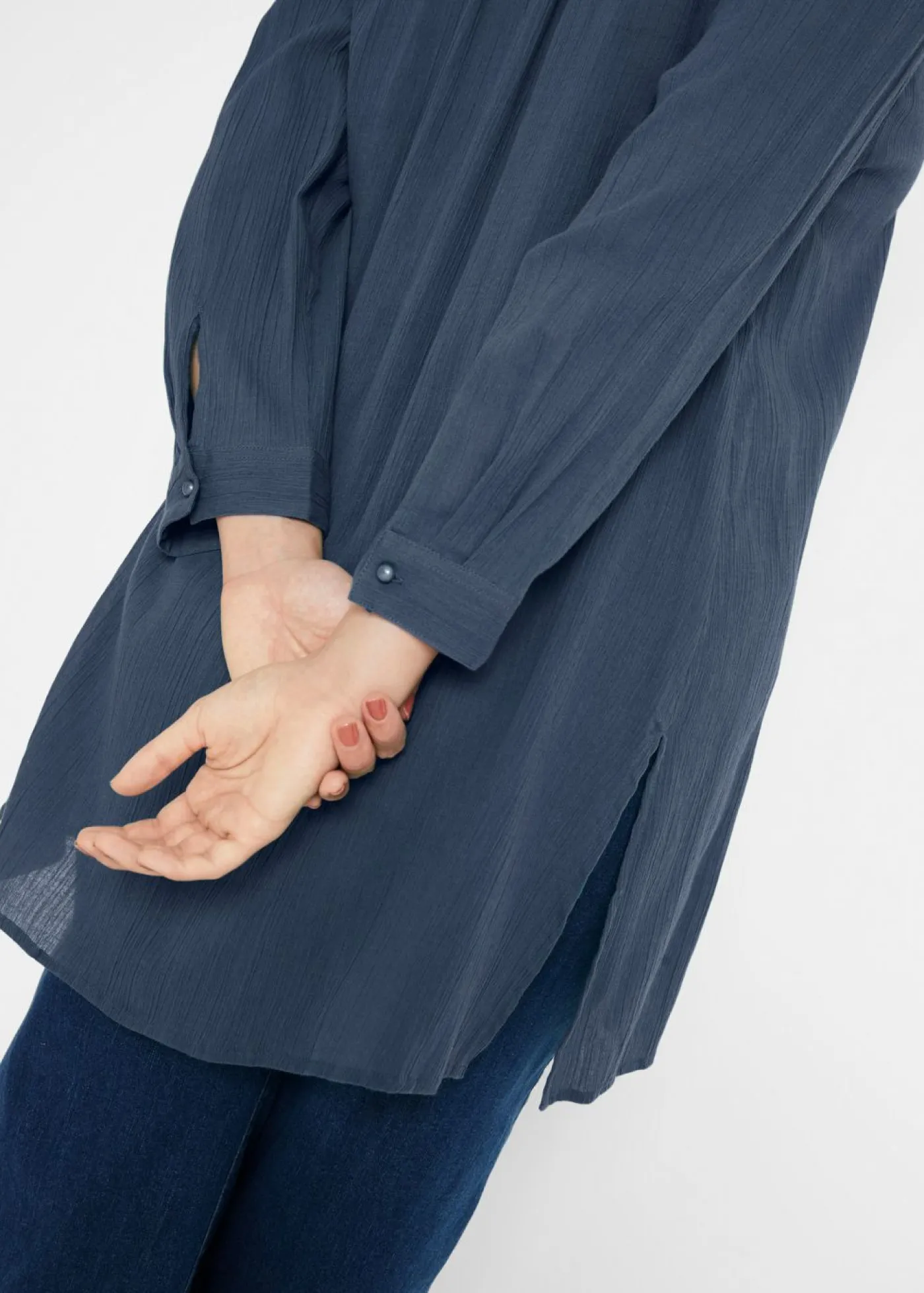 Sale Túnica larga de algodón Mujer Camisas Y Blusas|Novedades