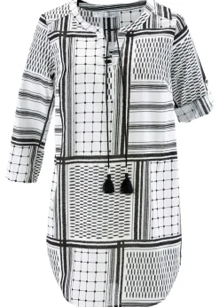 Best Túnica larga de algodón puro Mujer Camisas Y Blusas