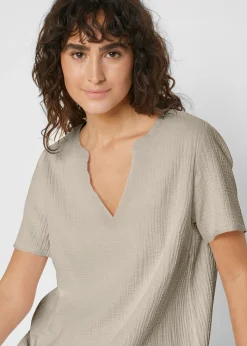 Hot Túnica larga de muselina de algodón puro Mujer Camisas Y Blusas