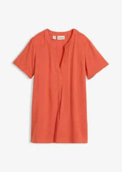 Best Túnica larga de viscosa sostenible Mujer Camisas Y Blusas