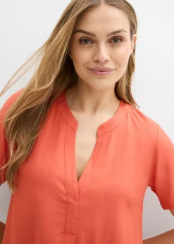 Best Túnica larga de viscosa sostenible Mujer Camisas Y Blusas