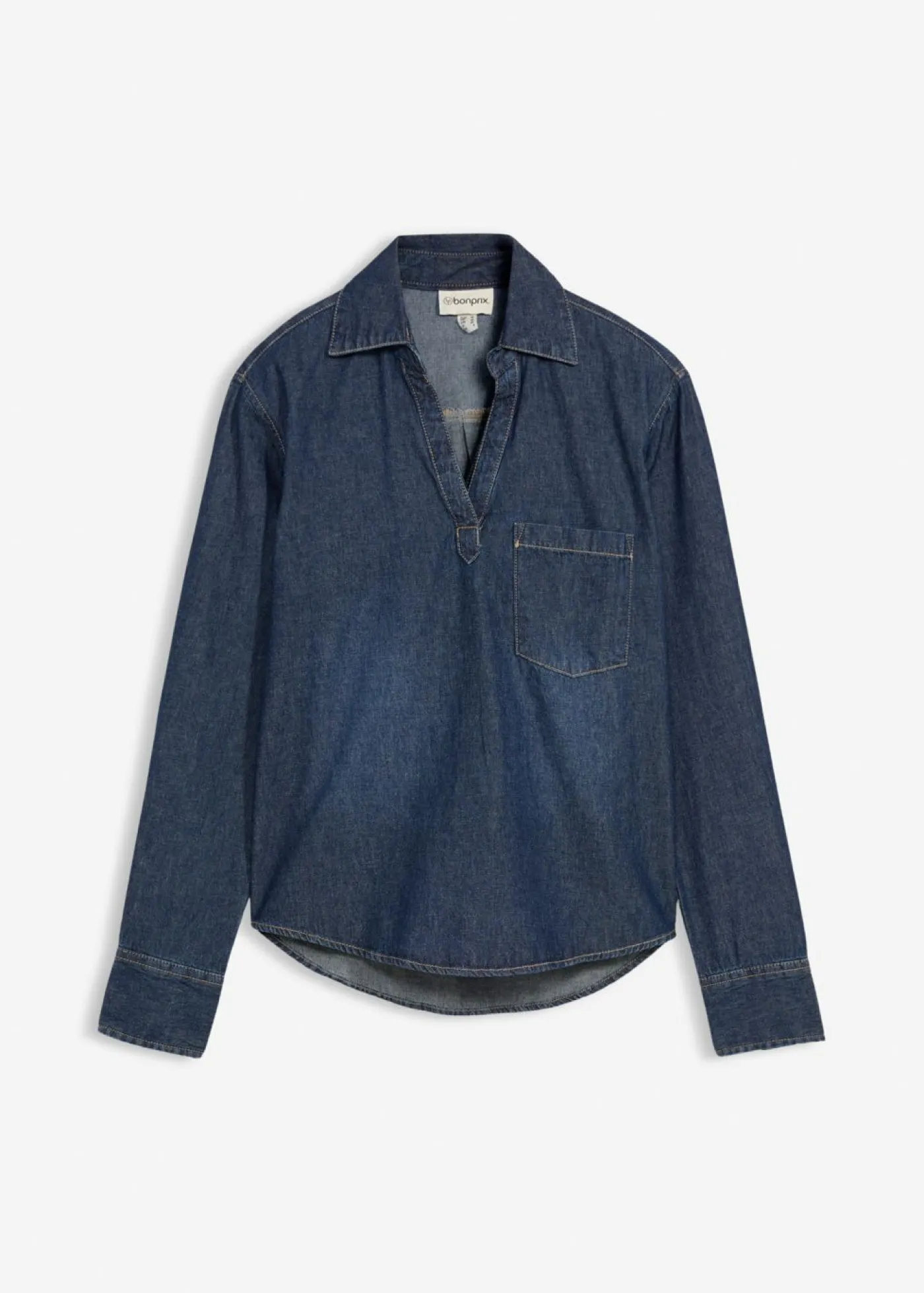 Sale Túnica vaquera de algodón orgánico puro Mujer Camisas Y Blusas