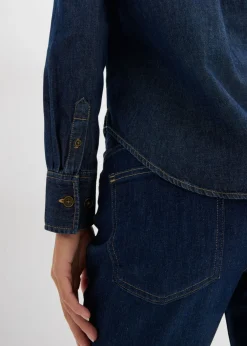 Sale Túnica vaquera de algodón orgánico puro Mujer Camisas Y Blusas