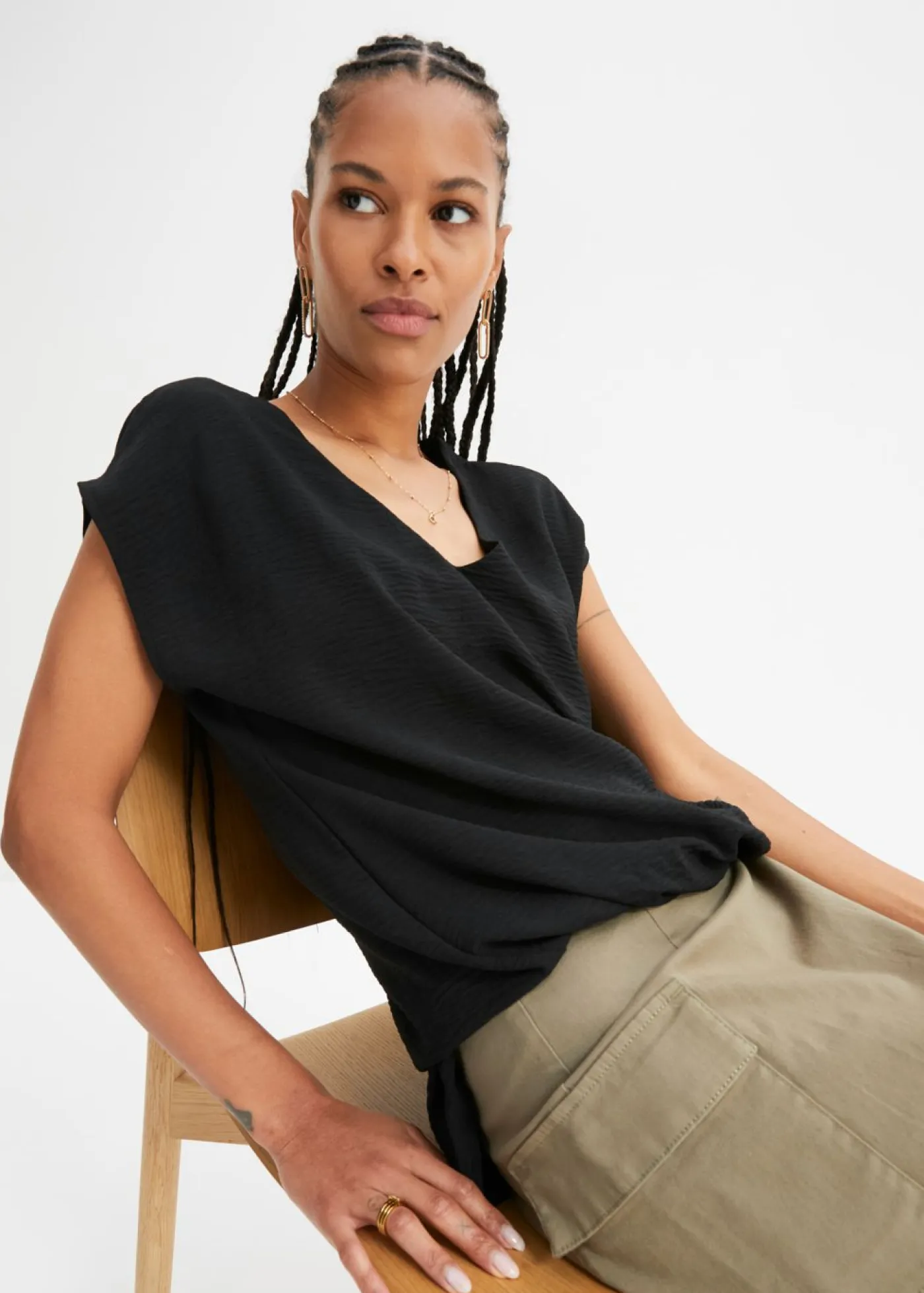 Sale Top asimétrico Mujer Camisetas