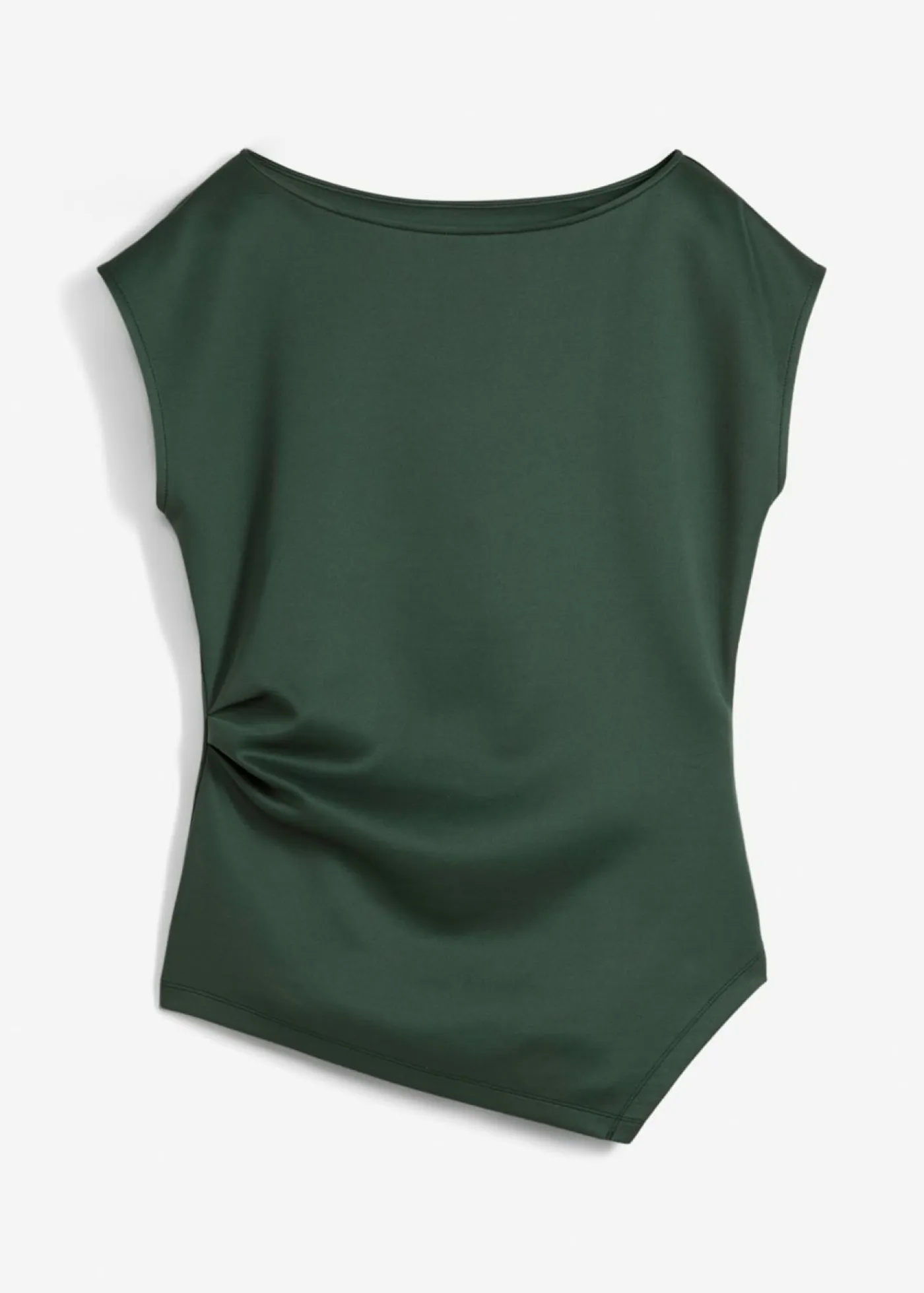 Best Top asimétrico de cómodo tejido de neopreno Mujer Esenciales|Camisetas