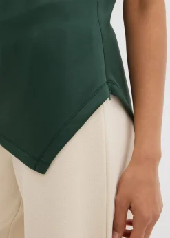 Best Top asimétrico de cómodo tejido de neopreno Mujer Esenciales|Camisetas