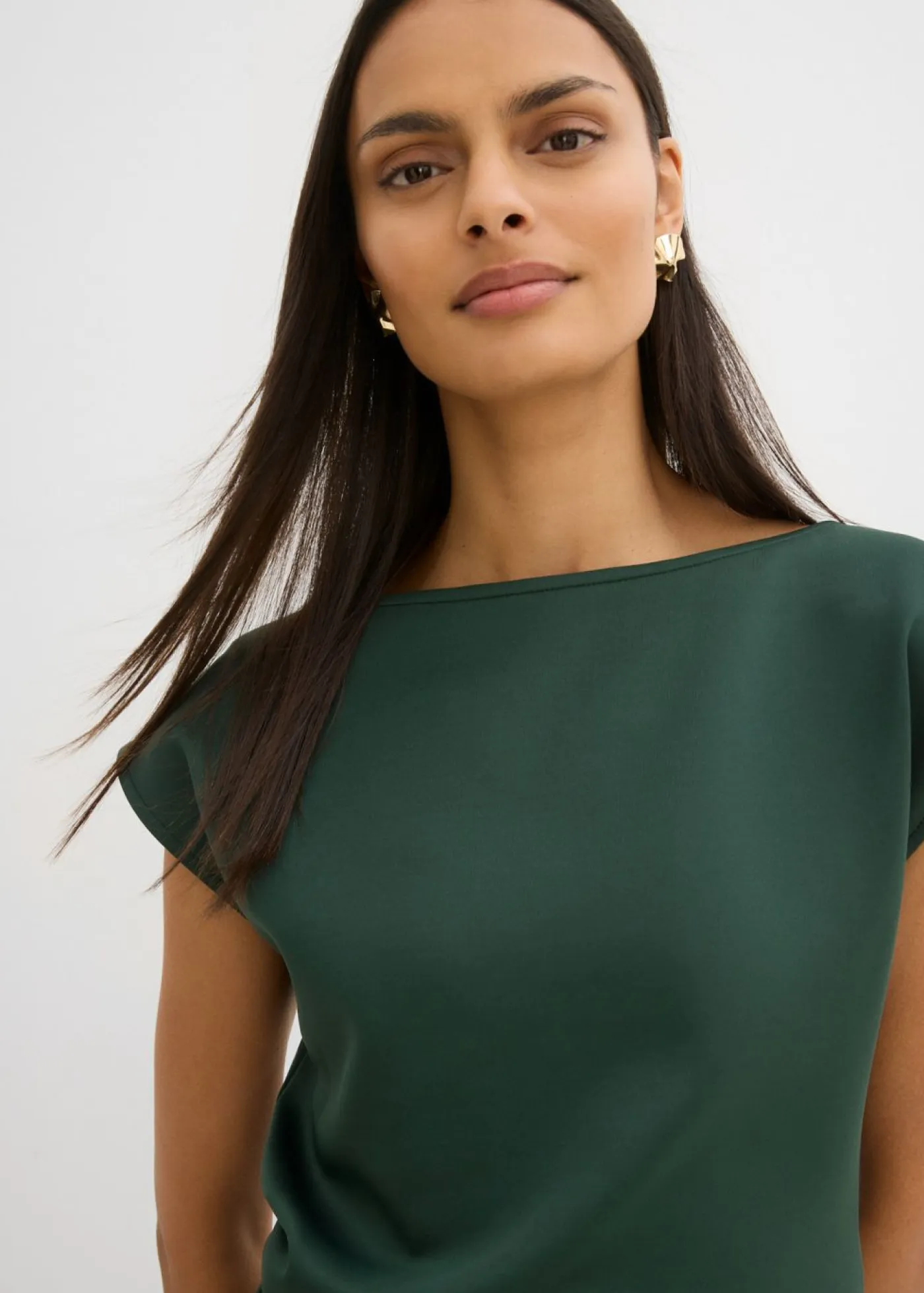 Best Top asimétrico de cómodo tejido de neopreno Mujer Esenciales|Camisetas