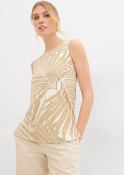 Top con aberturas laterales Mujer Camisetas