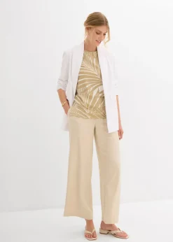 Top con aberturas laterales Mujer Camisetas