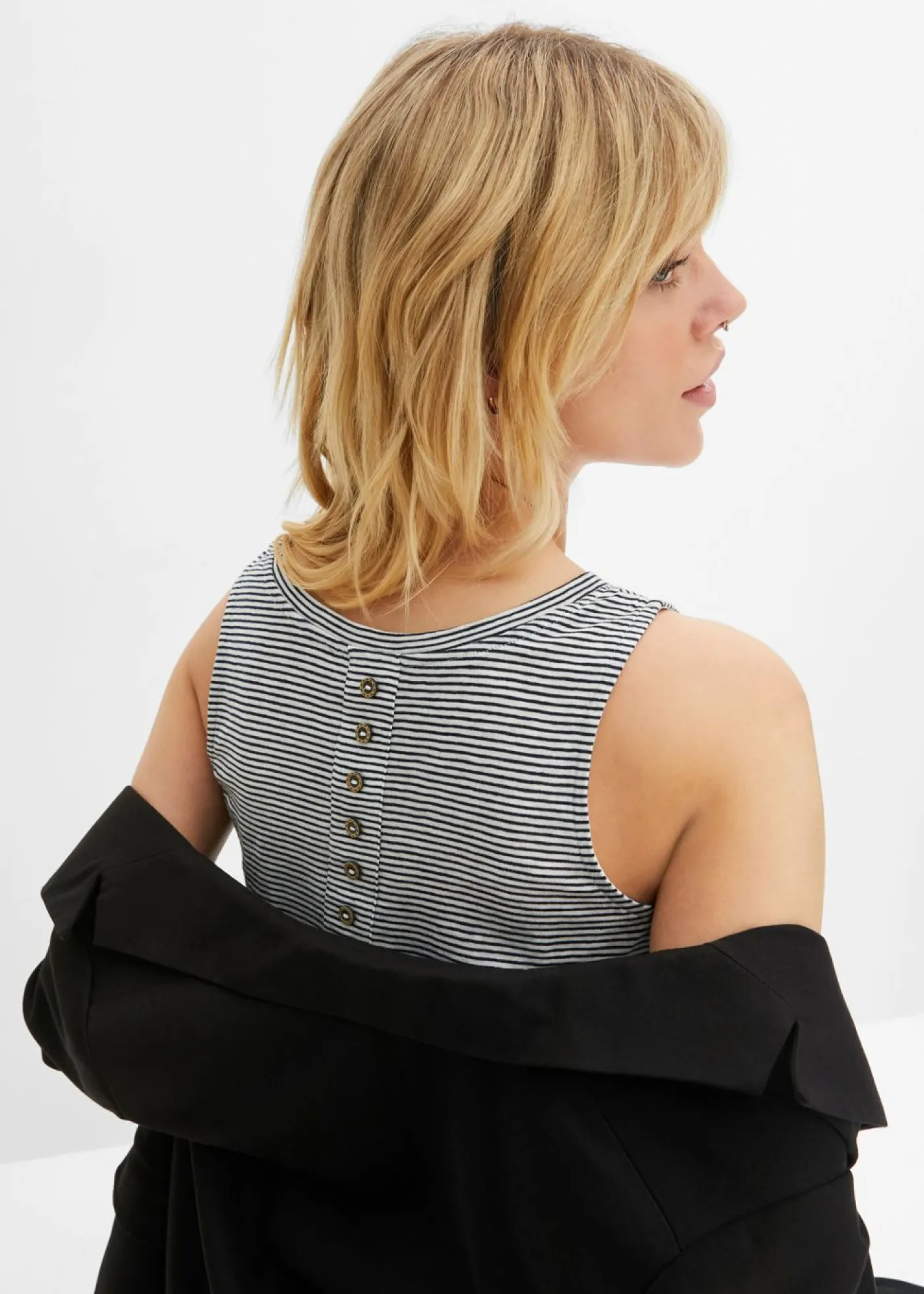 Sale Top con botones en la espalda Mujer Camisetas