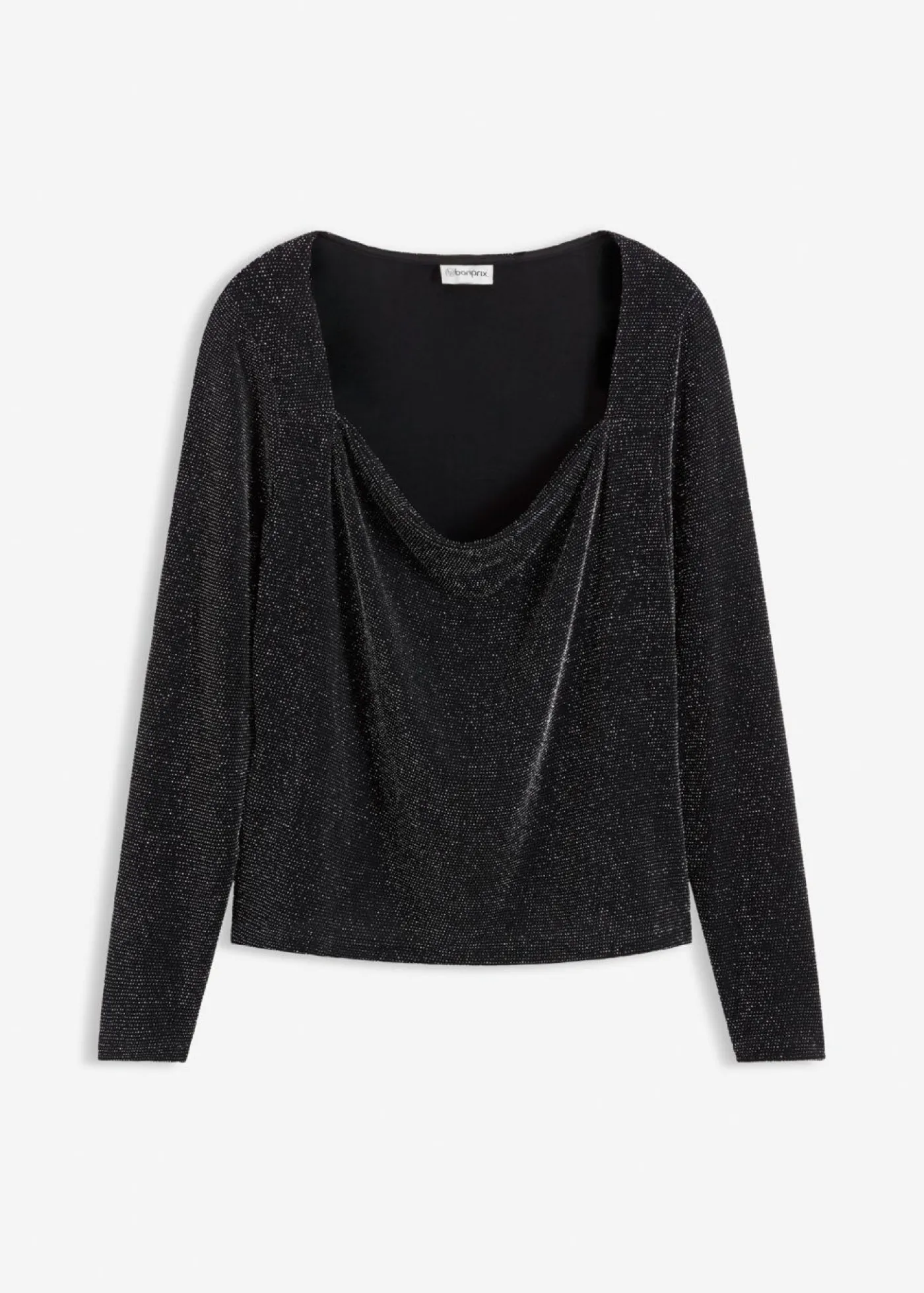 Top con escote cascada Mujer Camisetas