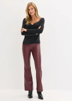 Top con escote cascada Mujer Camisetas