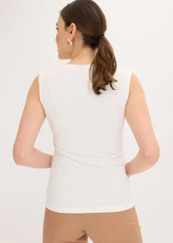 Hot Top con escote cuadrado Mujer Camisetas