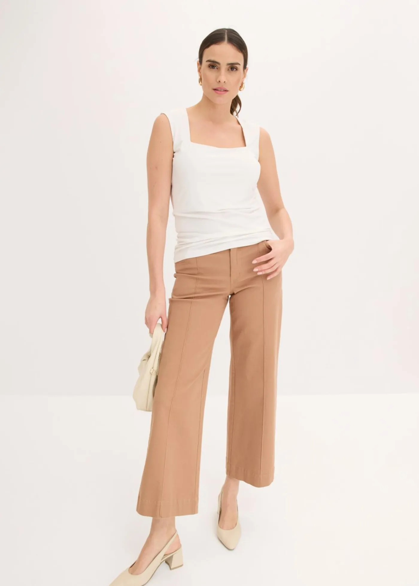 Hot Top con escote cuadrado Mujer Camisetas