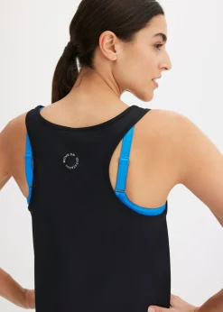 Outlet Top con espalda deportiva y material de secado rápido Mujer Ropa Deportiva|Camisetas