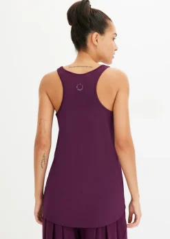 Hot Top con espalda deportiva y material de secado rápido Mujer Ropa Deportiva|Camisetas