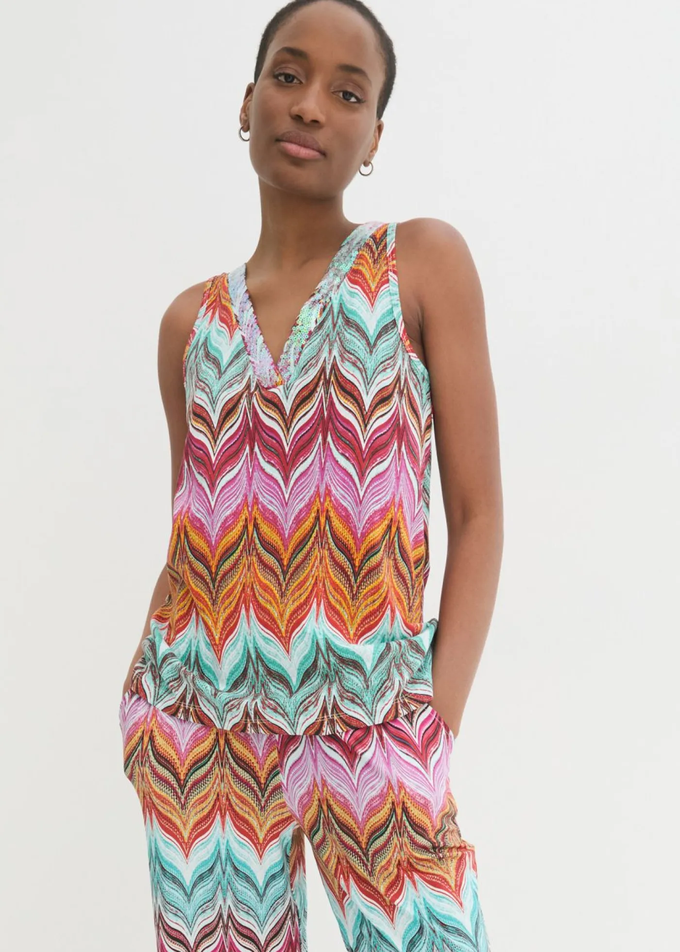 Best Top con lentejuelas Mujer Camisetas