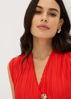 Top con plisado Mujer Camisetas