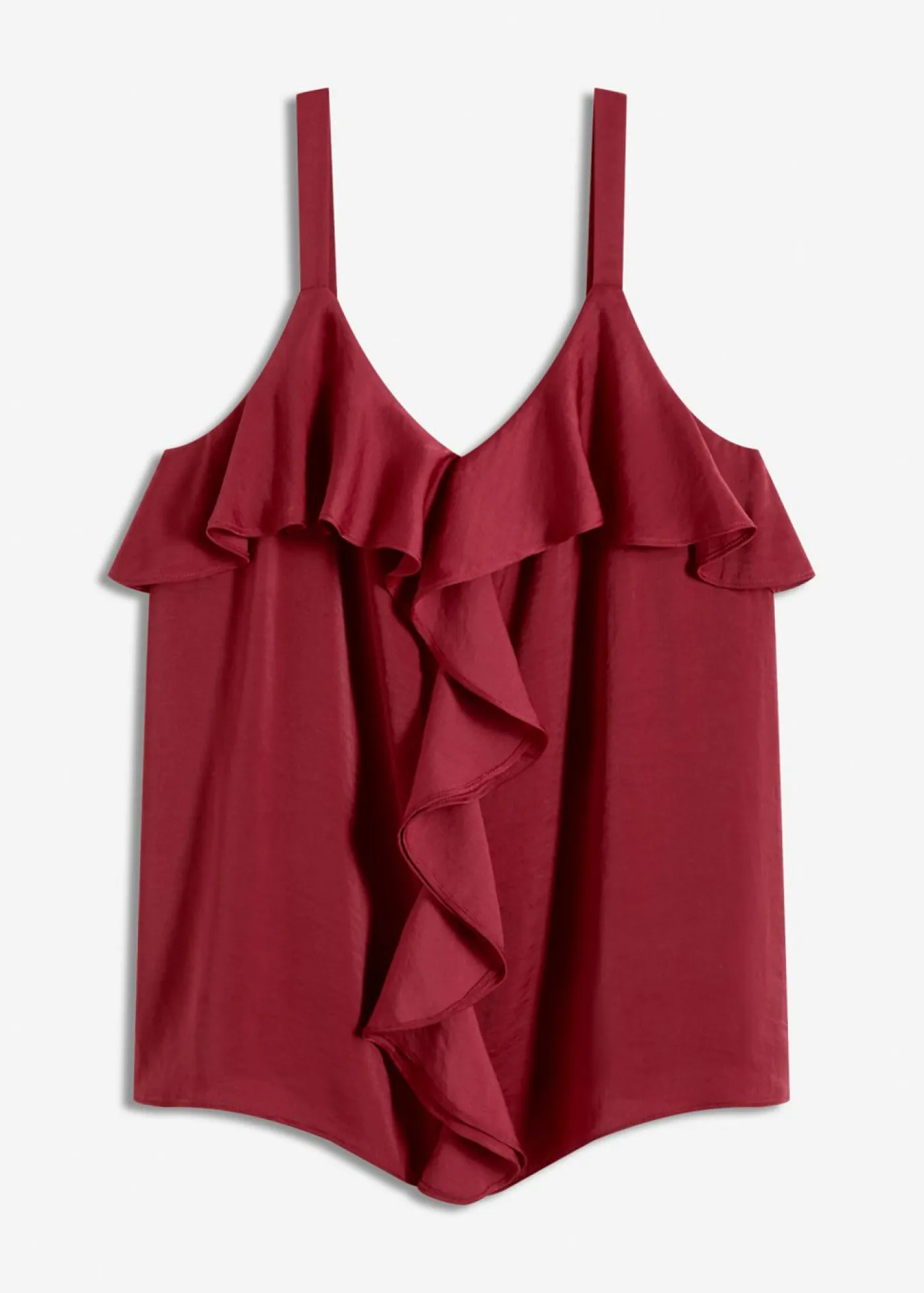 Best Top con tirantes finos y satén brillante Mujer Camisas Y Blusas|Camisetas