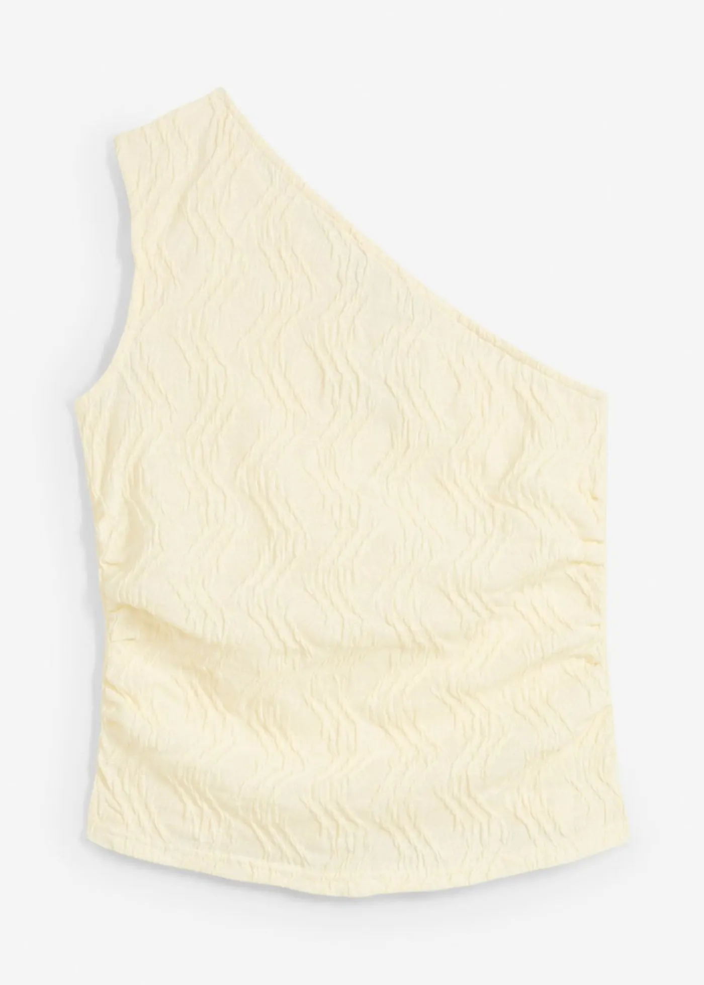 Discount Top con un hombro al descubierto de aspecto estructurado Mujer Camisetas