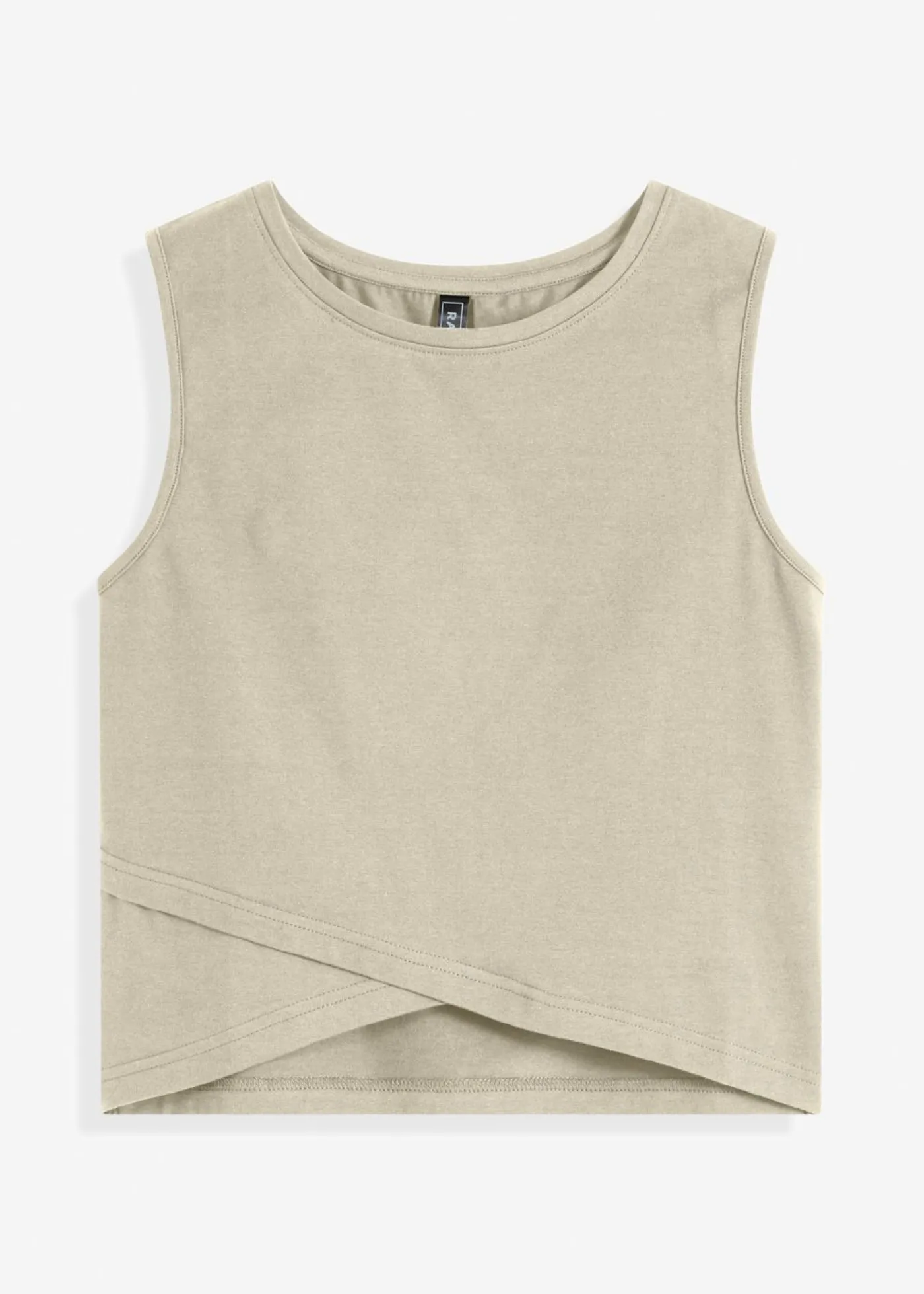 Top corto de suave mezcla de algodón Mujer Camisetas