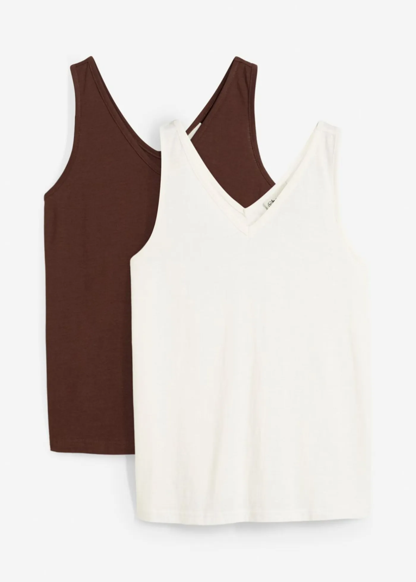 Clearance Top de algodón orgánico puro (2 unidades) Mujer Camisetas Interiores|Básicos