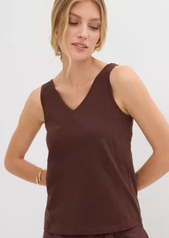 Clearance Top de algodón orgánico puro (2 unidades) Mujer Camisetas Interiores|Básicos