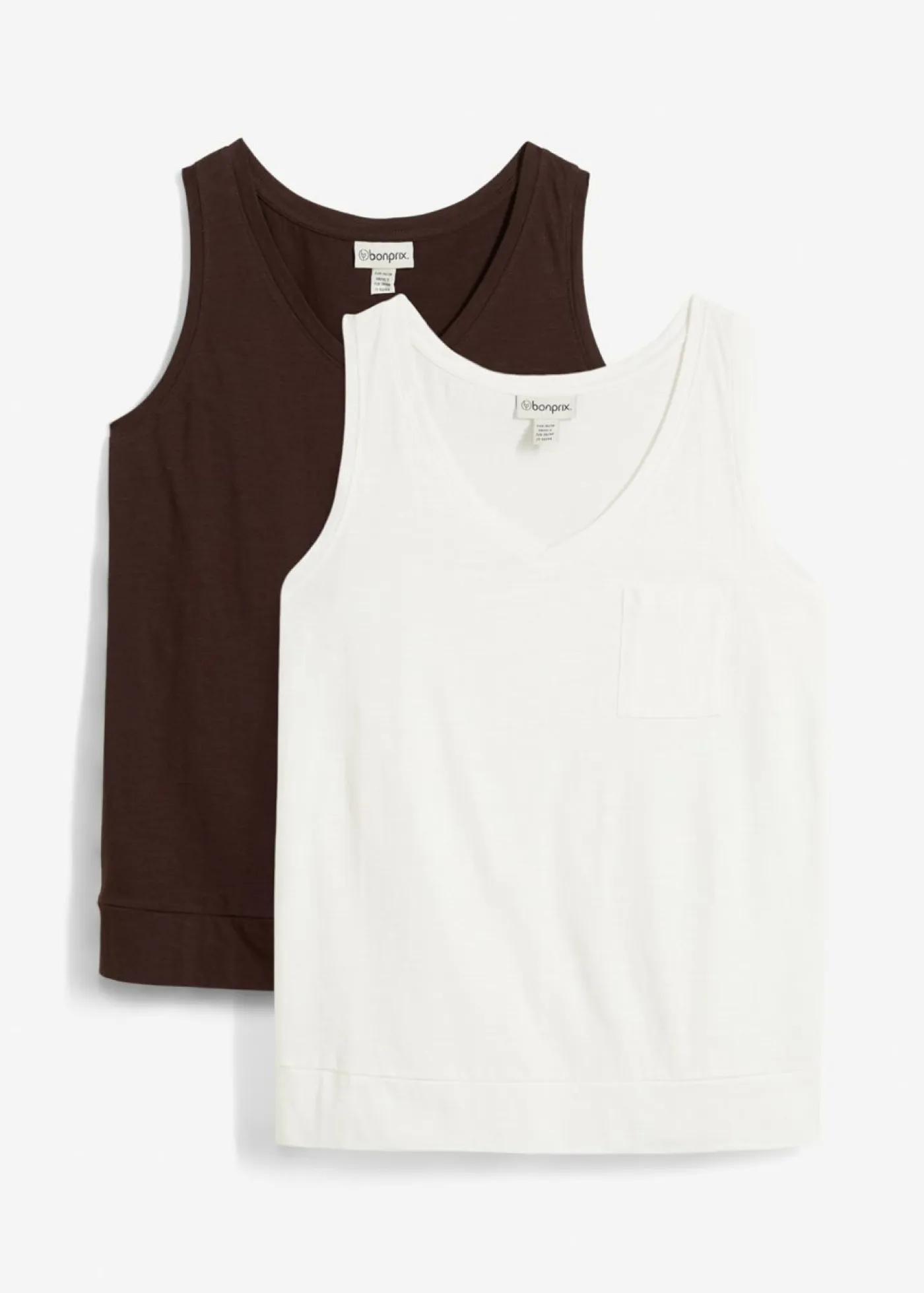 Online Top de algodón orgánico puro (2 unidades) Mujer Camisetas Interiores|Básicos