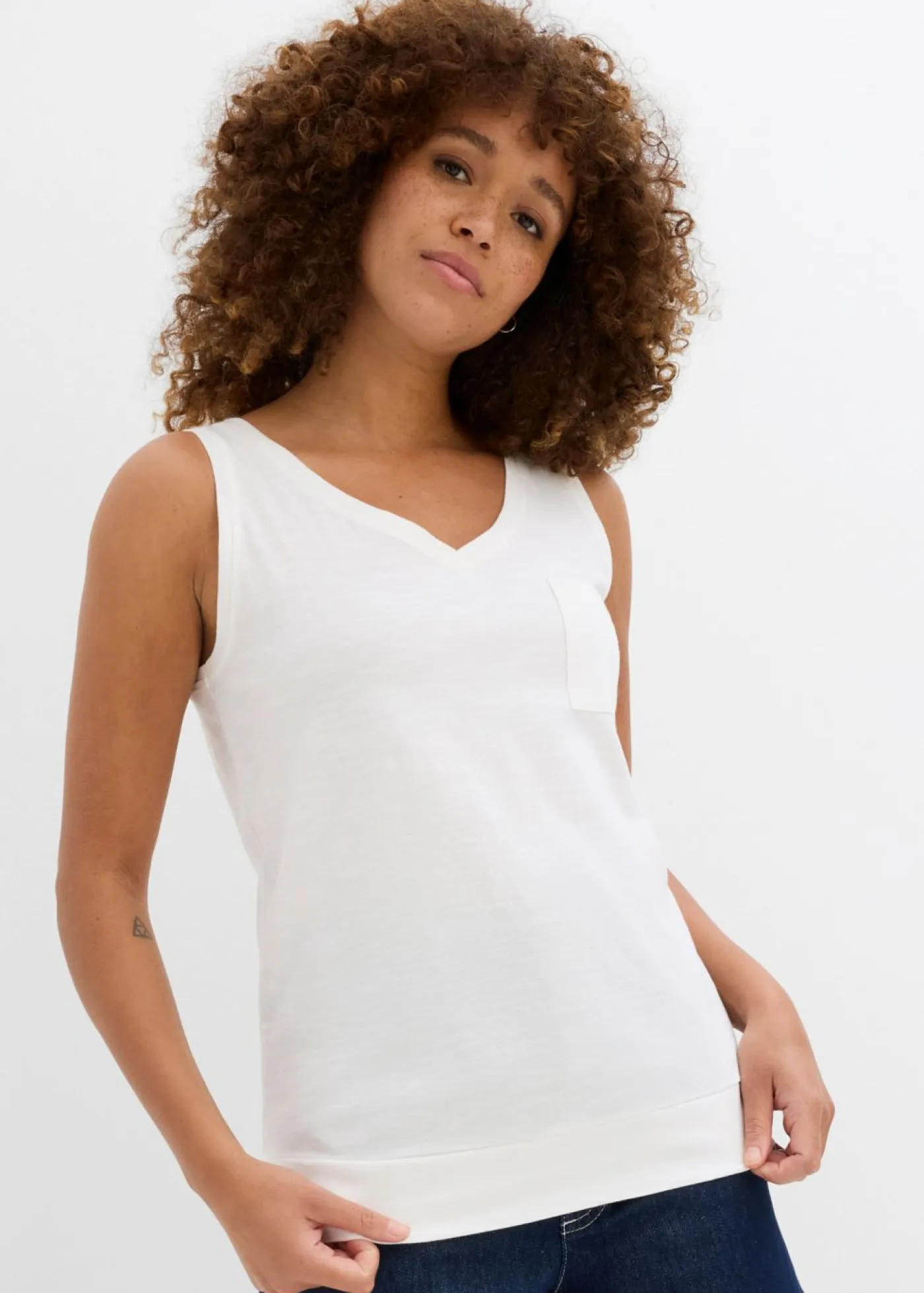 Online Top de algodón orgánico puro (2 unidades) Mujer Camisetas Interiores|Básicos