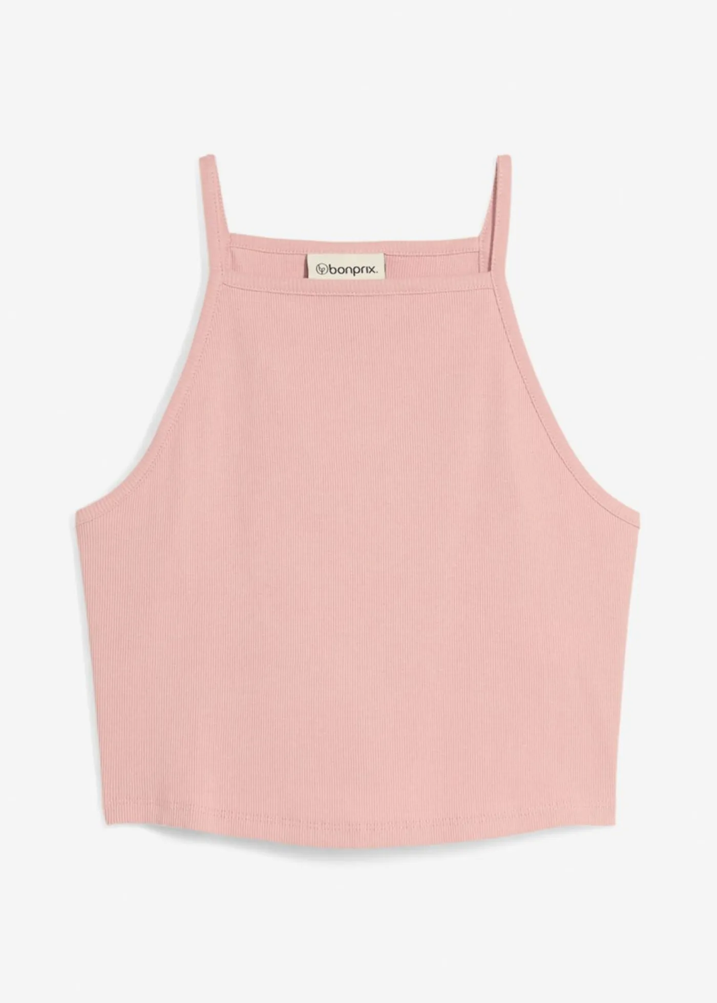 Sale Top de algodón orgánico puro de canalé Mujer Camisetas