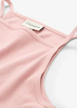 Sale Top de algodón orgánico puro de canalé Mujer Camisetas