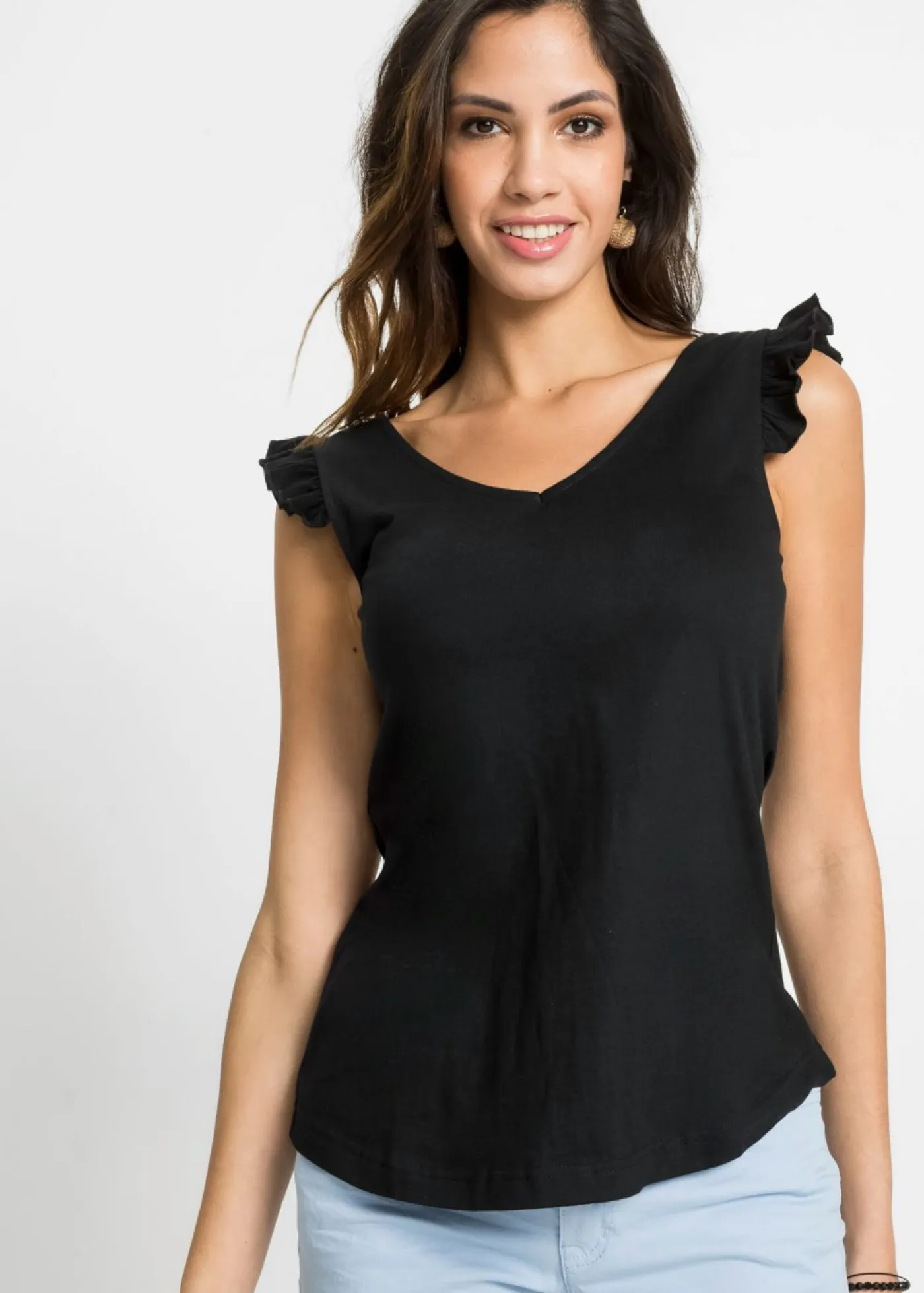 Sale Top de algodón orgánico puro Mujer Camisetas|Novedades