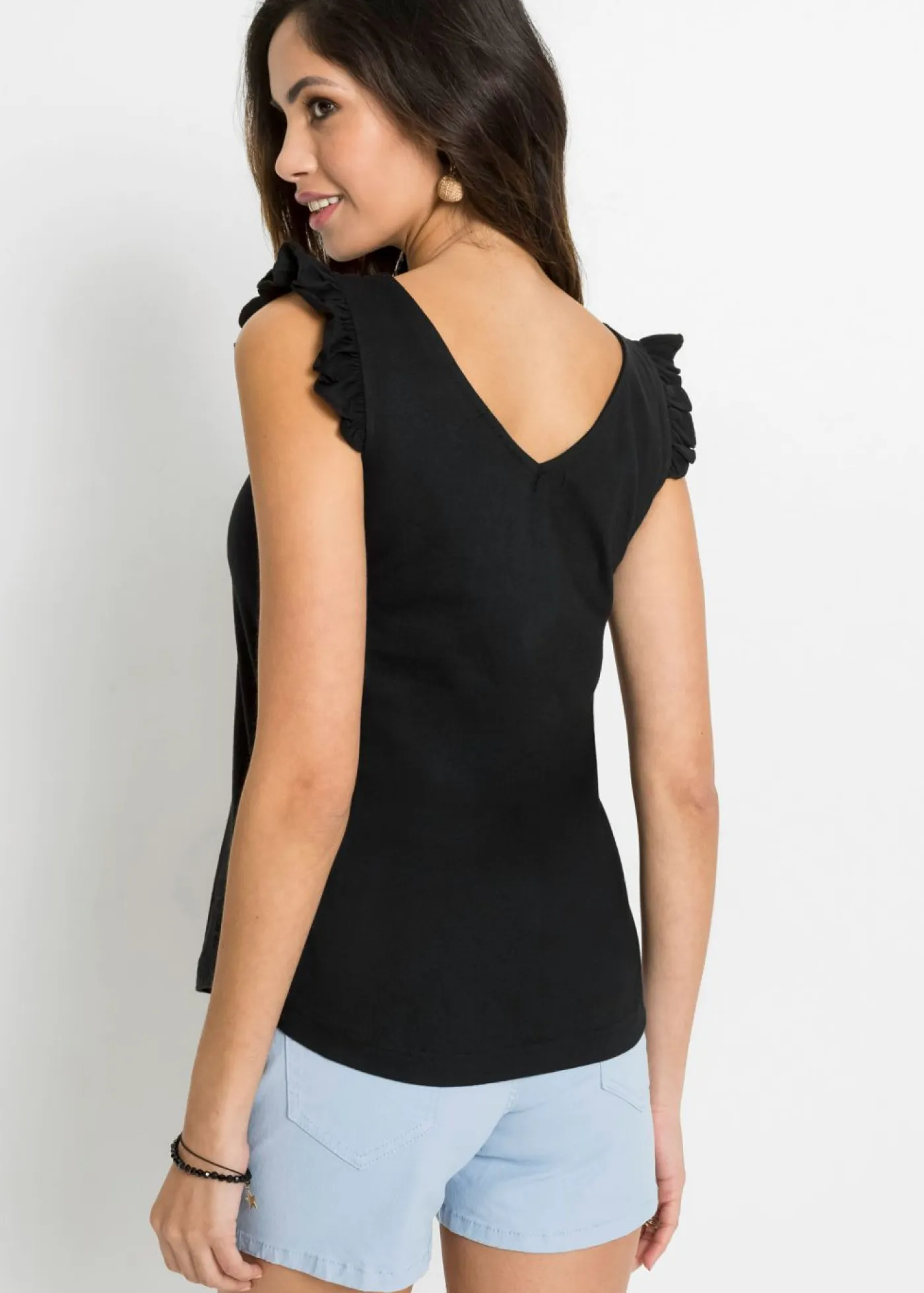 Sale Top de algodón orgánico puro Mujer Camisetas|Novedades