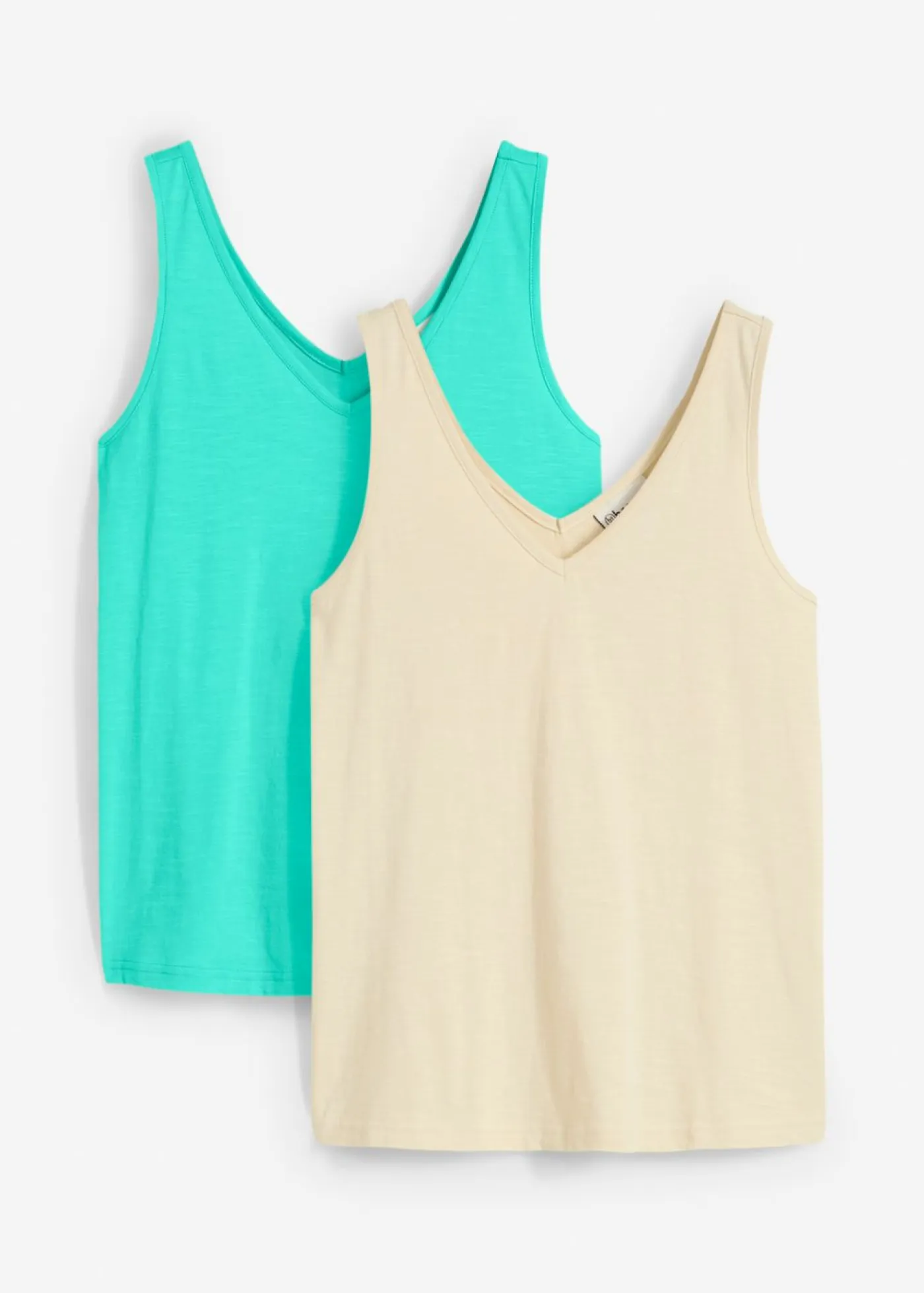 Clearance Top de algodón orgánico puro (2 unidades) Mujer Camisetas Interiores|Básicos