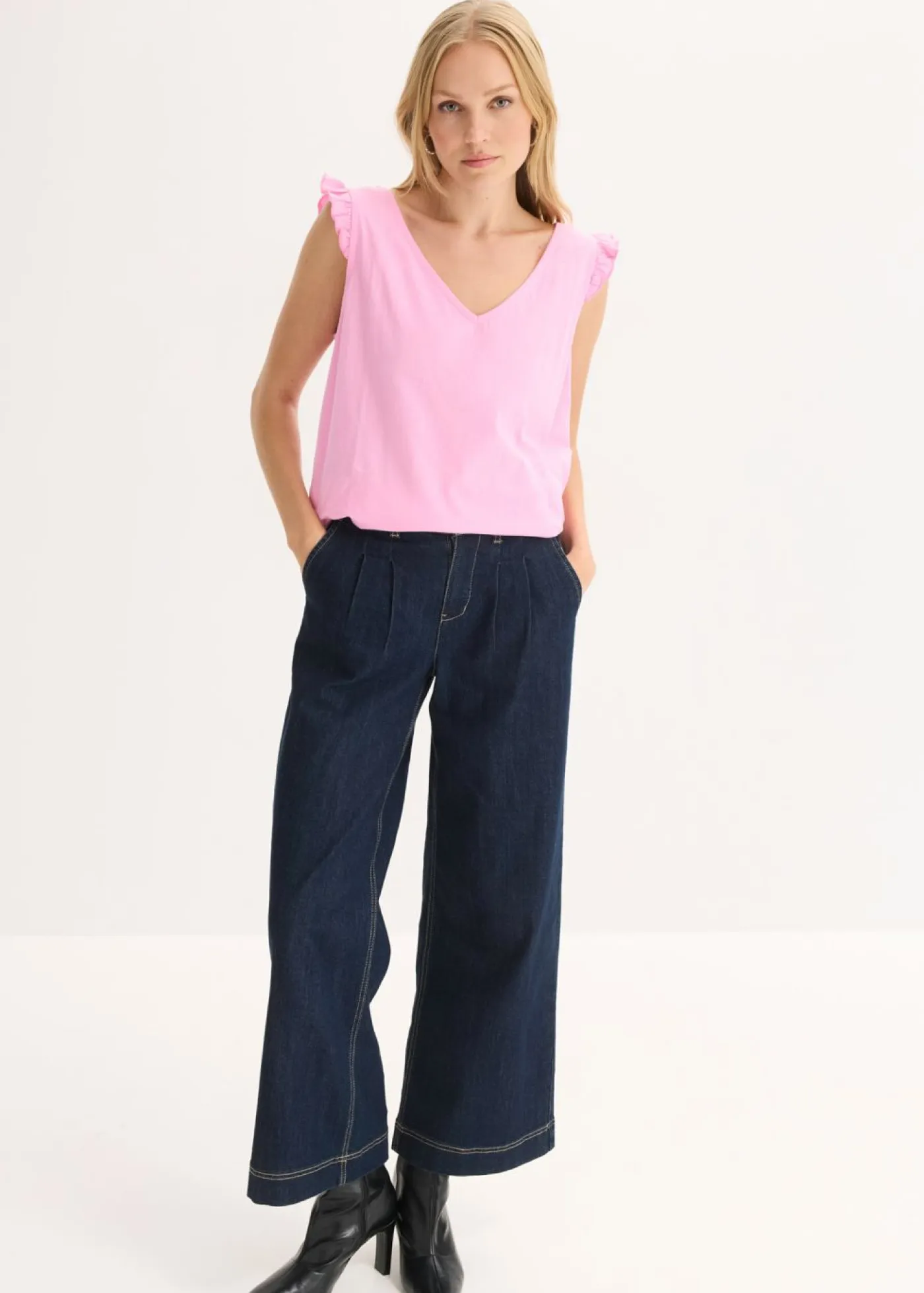 New Top de algodón orgánico puro Mujer Camisetas|Novedades