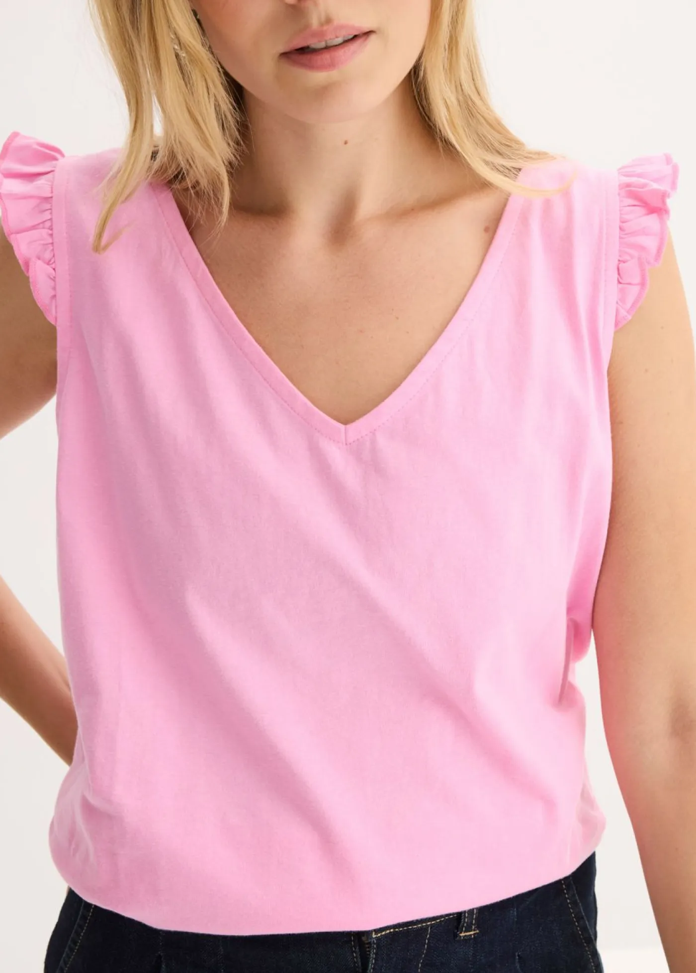 New Top de algodón orgánico puro Mujer Camisetas|Novedades