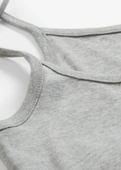 Top de algodón puro con tirantes finos (3 unidades) Mujer Camisetas Interiores|Básicos